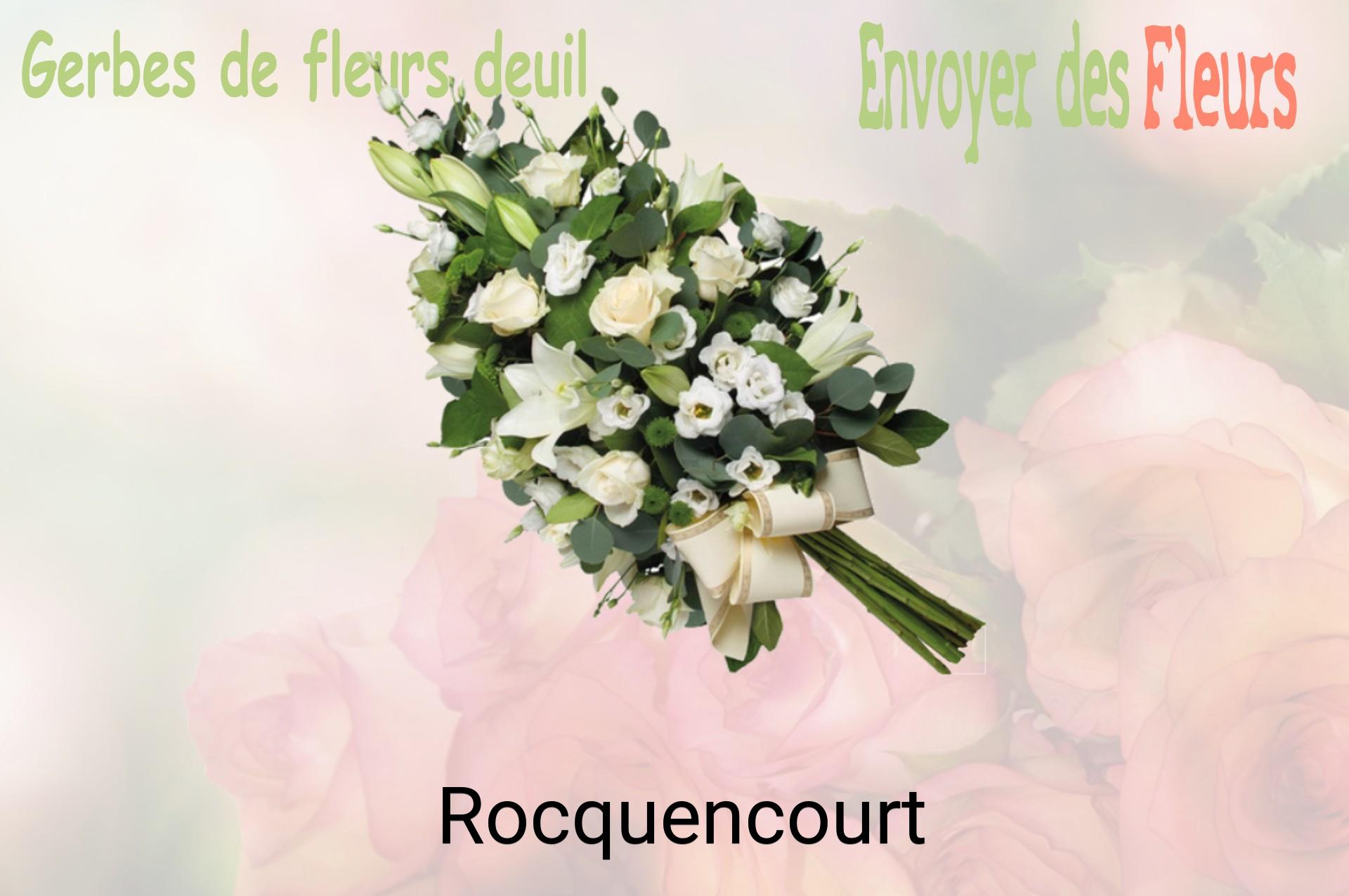 Gerbe de fleurs de deuil livrée à Rocquencourt